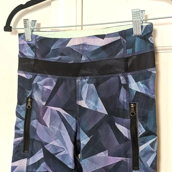 EUC Lululemon Inspire Tight II (Mesh) Pretty Prism Multi / Black Blue Purple | 4 - Picture 3 of 11
